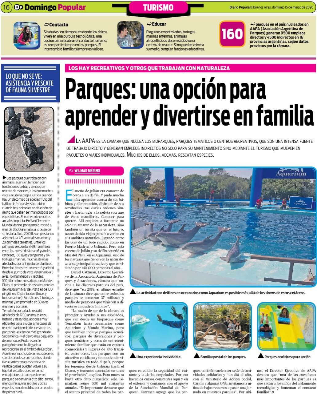 Parques de diversiones : una opción para aprender y divertirse en familia